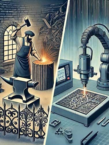 Ferforje Üretim Teknikleri: El İşçiliğinden Modern Makine Üretimine